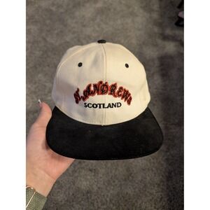 Vintage Men's St Andrews Scotland Embroidered Snapback Hat Cap Suede
